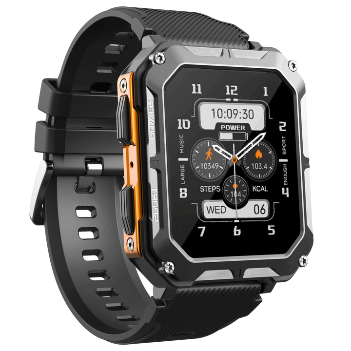 Outdoor Smartwatch met 5ATM Waterdichtheid en Gezondheidsmonitoring
