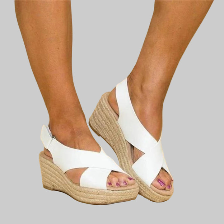Dames sleehak espadrilles