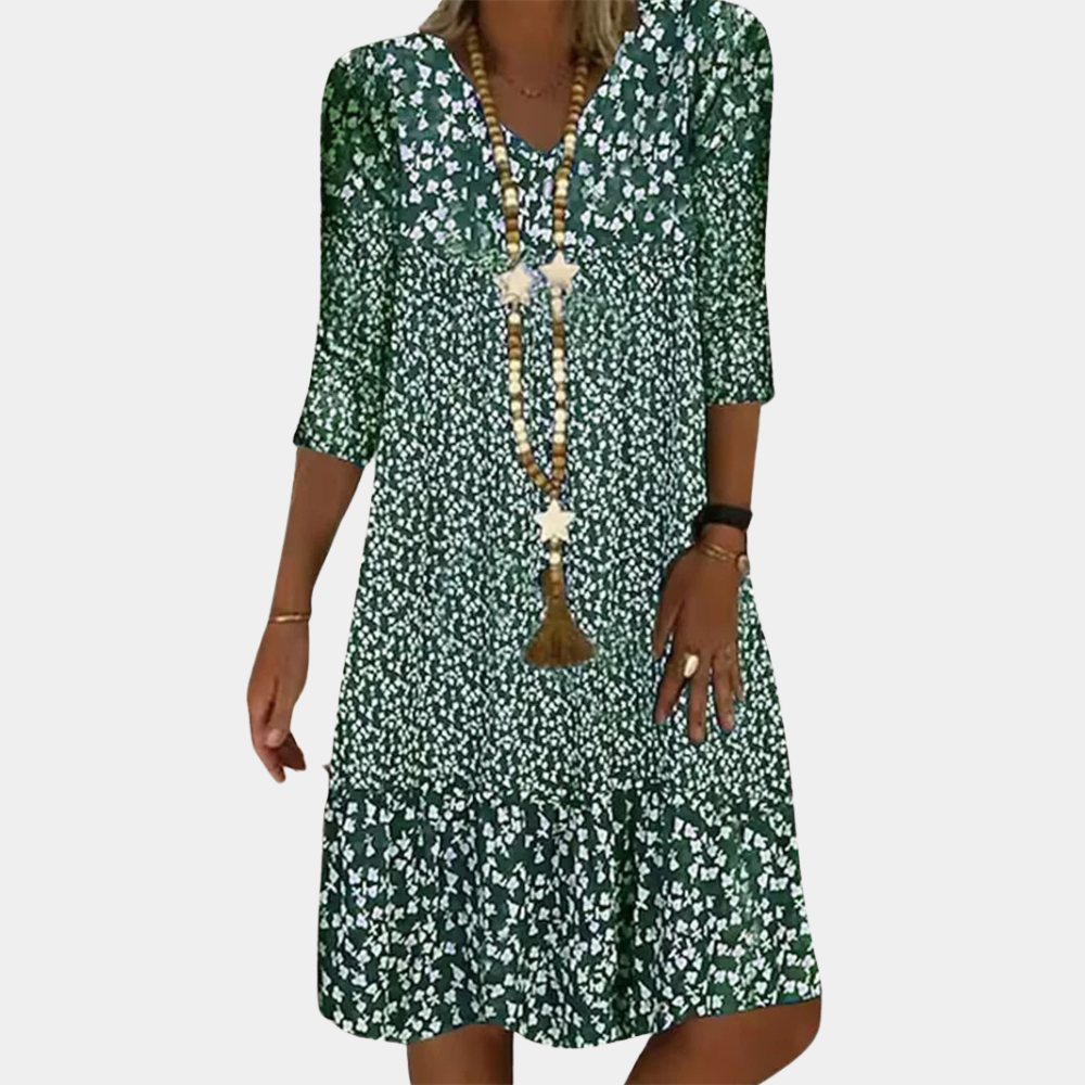 Luchtige Midi Jurk met Print voor Dames