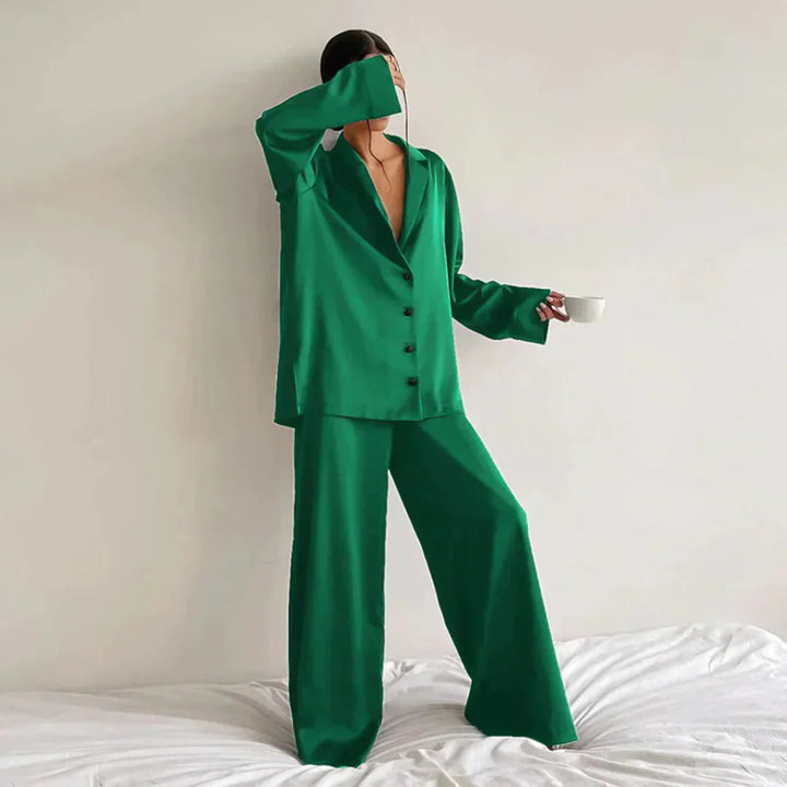 Satijnen loungewearset voor dames