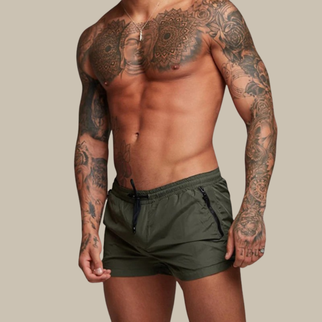 Stretchy Sneldrogende zwembroek voor Mannen - Korte broek man