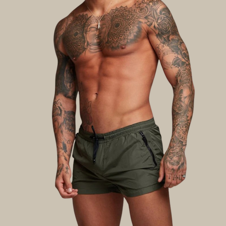 Stretchy Sneldrogende zwembroek voor Mannen - Korte broek man