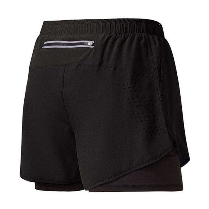 Sneldrogende hardloopshort voor heren met ritssluiting