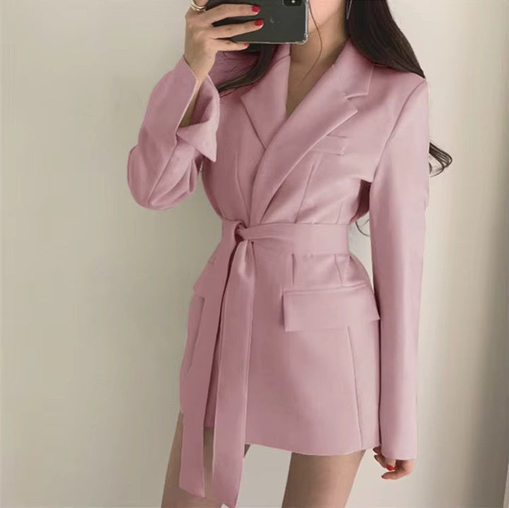 Elegante Blazer met Riem voor Dames