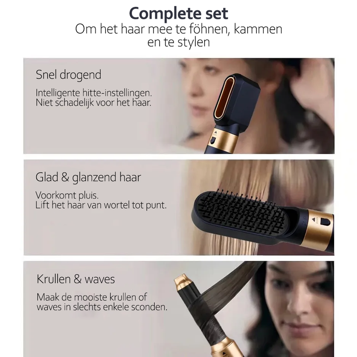 StyleFusion 5-in-1 – Multifunctionele Haarstyler met Ionentechnologie