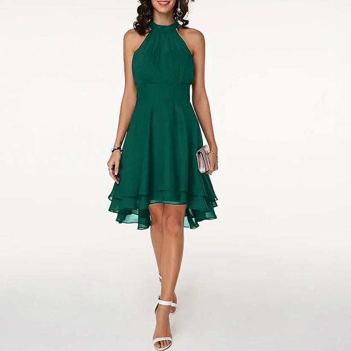 Elegante Halterjurk met Ruffle Zoom voor de Zomer