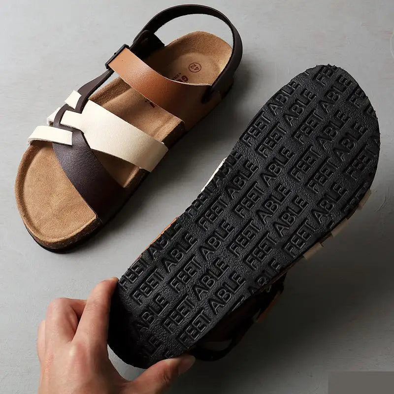 Leren sandalen voor dames - Victor