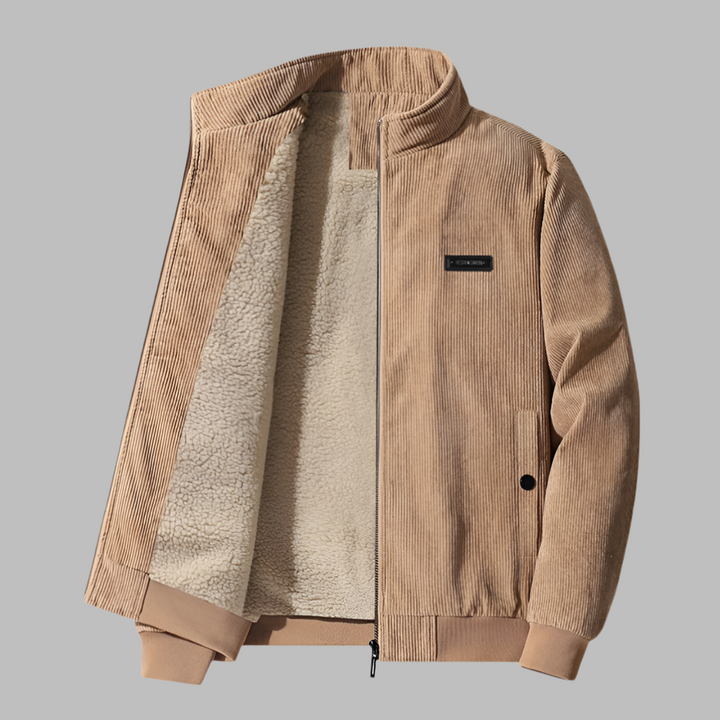 Heren corduroy winterjas