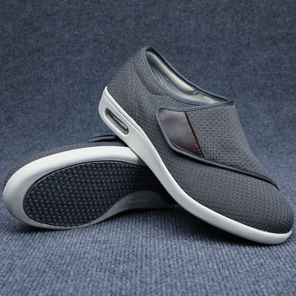 Comfortabele brede diabetische schoenen voor heren