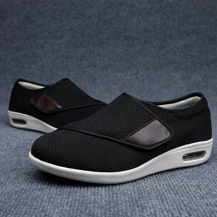 Comfortabele brede diabetische schoenen voor heren