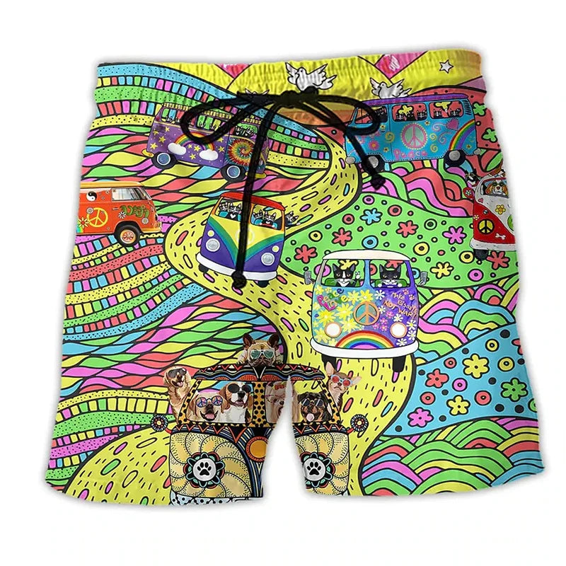 Heren Zwembroek met Graffiti-Design