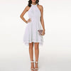 Elegante Halterjurk met Ruffle Zoom voor de Zomer