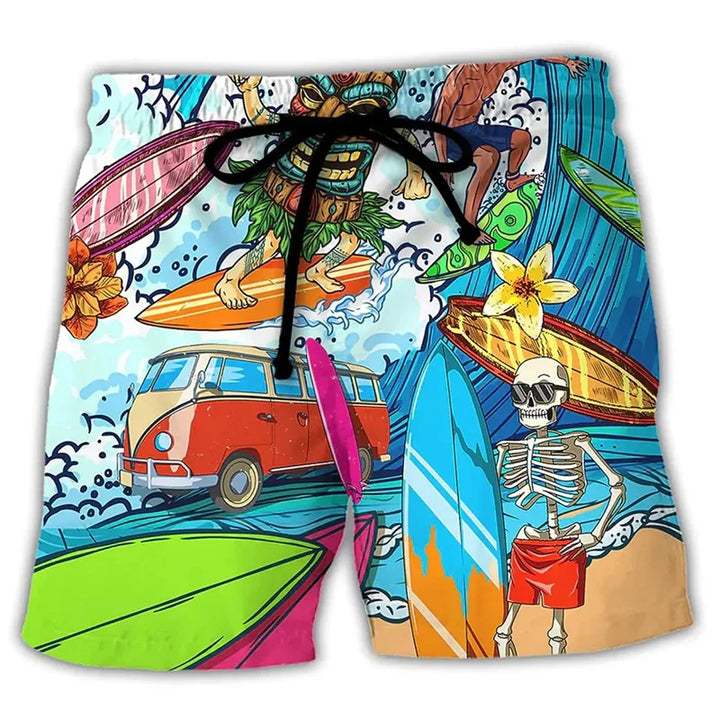 Heren Zwembroek met Graffiti-Design
