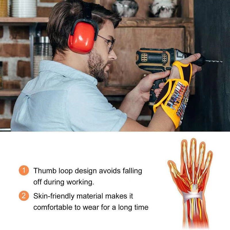 ToolBox - Magnetische Polsband voor bitjes en schroeven