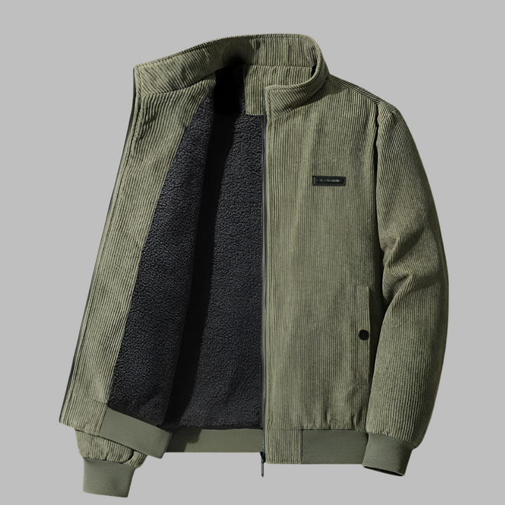 Heren corduroy winterjas