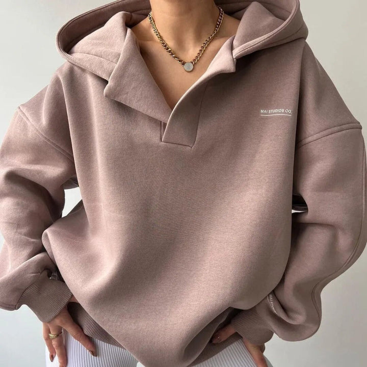 Moderne dames winterhoodie