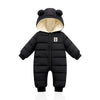 Warme en knusse baby winterromper met oortjes
