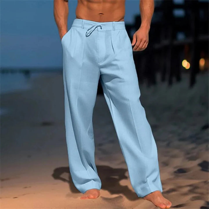 Elegante zomerse linnen broek voor heren