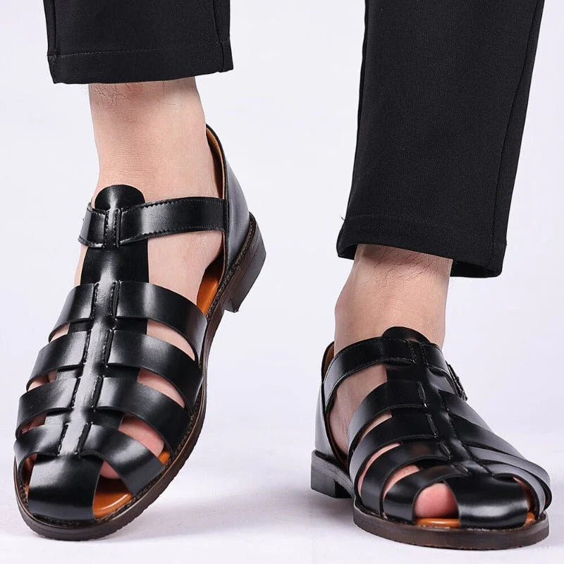 Blaise – Leren Herensandalen Met Comfort En Stijl