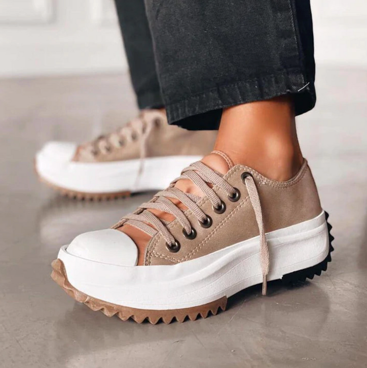 Sneakers met dikke zool voor dames - Brenda