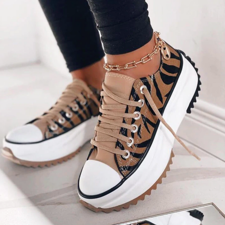 Sneakers met dikke zool voor dames - Brenda