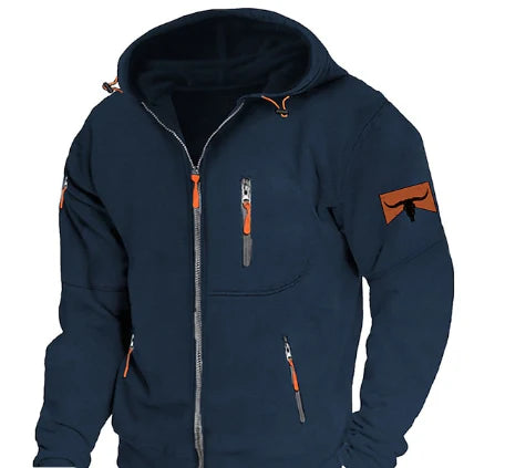 Alessandro  – Warme Hoodie met Rits voor Heren