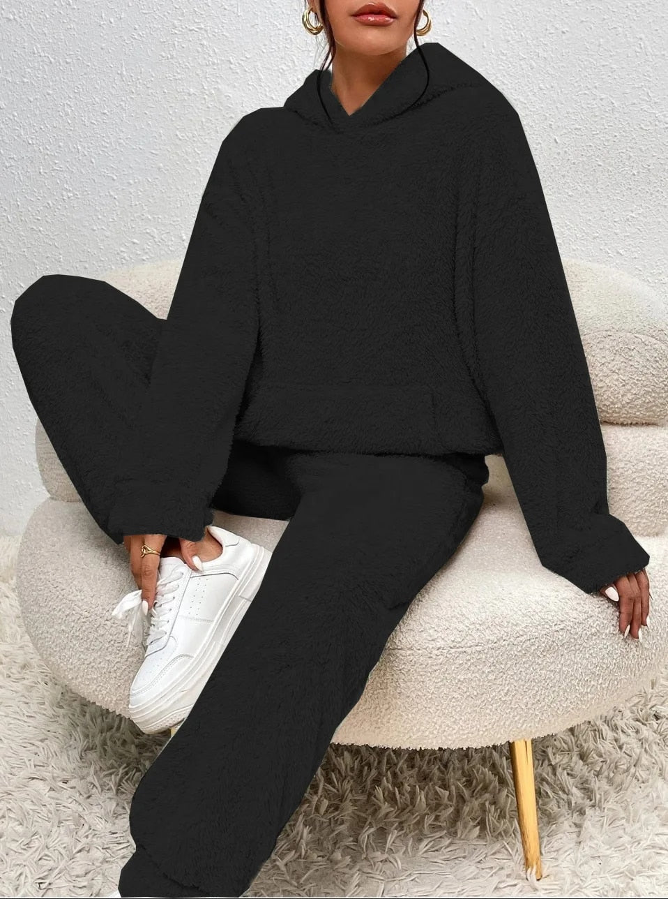 Ultra-Comfortabel Teddy Huispak met Capuchon - Lara