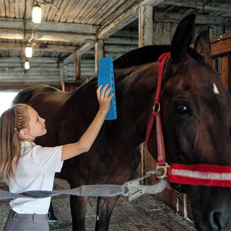 HorShyn – 6-in-1 Paardenborstel voor Ultieme Verzorging