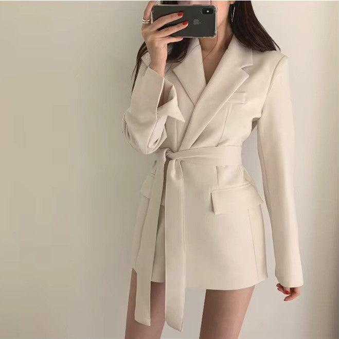 Elegante Blazer met Riem voor Dames