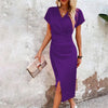 Casual Mini-jurk met V-hals voor Dames