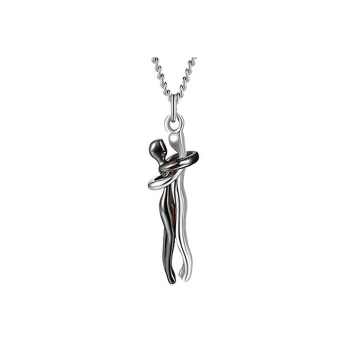 Gouden omhelzing paar hanger ketting