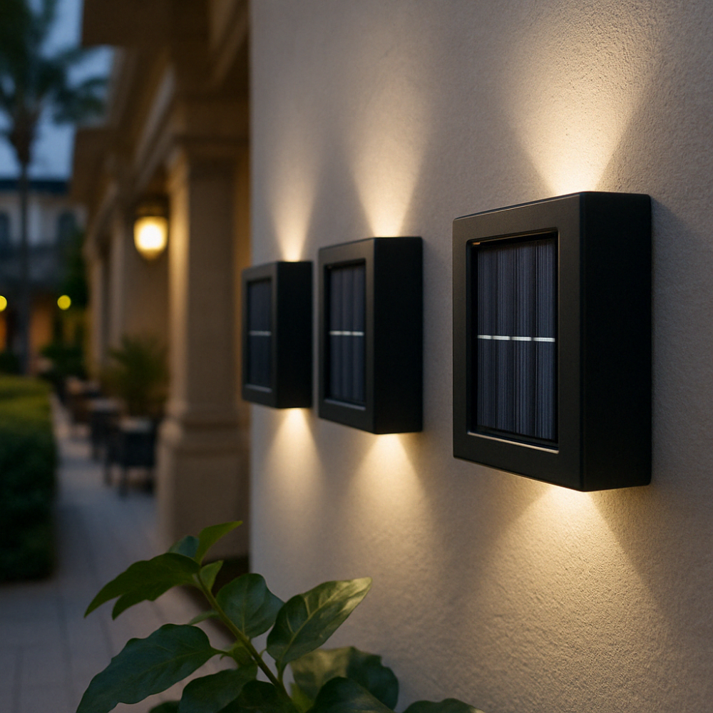 Solar Wandlamp met Up & Down Verlichting voor Buiten
