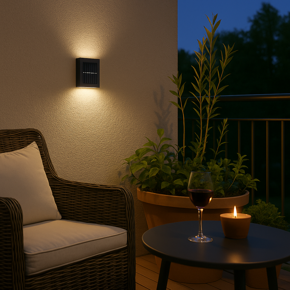 Solar Wandlamp met Up & Down Verlichting voor Buiten