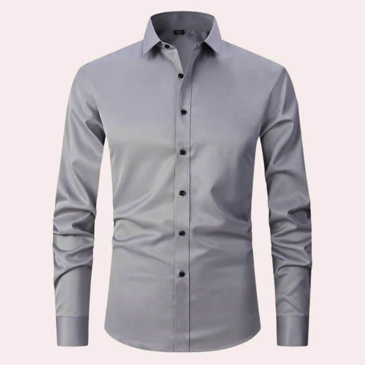 Rendy - Stretch business overhemd met lange mouwen voor mannen