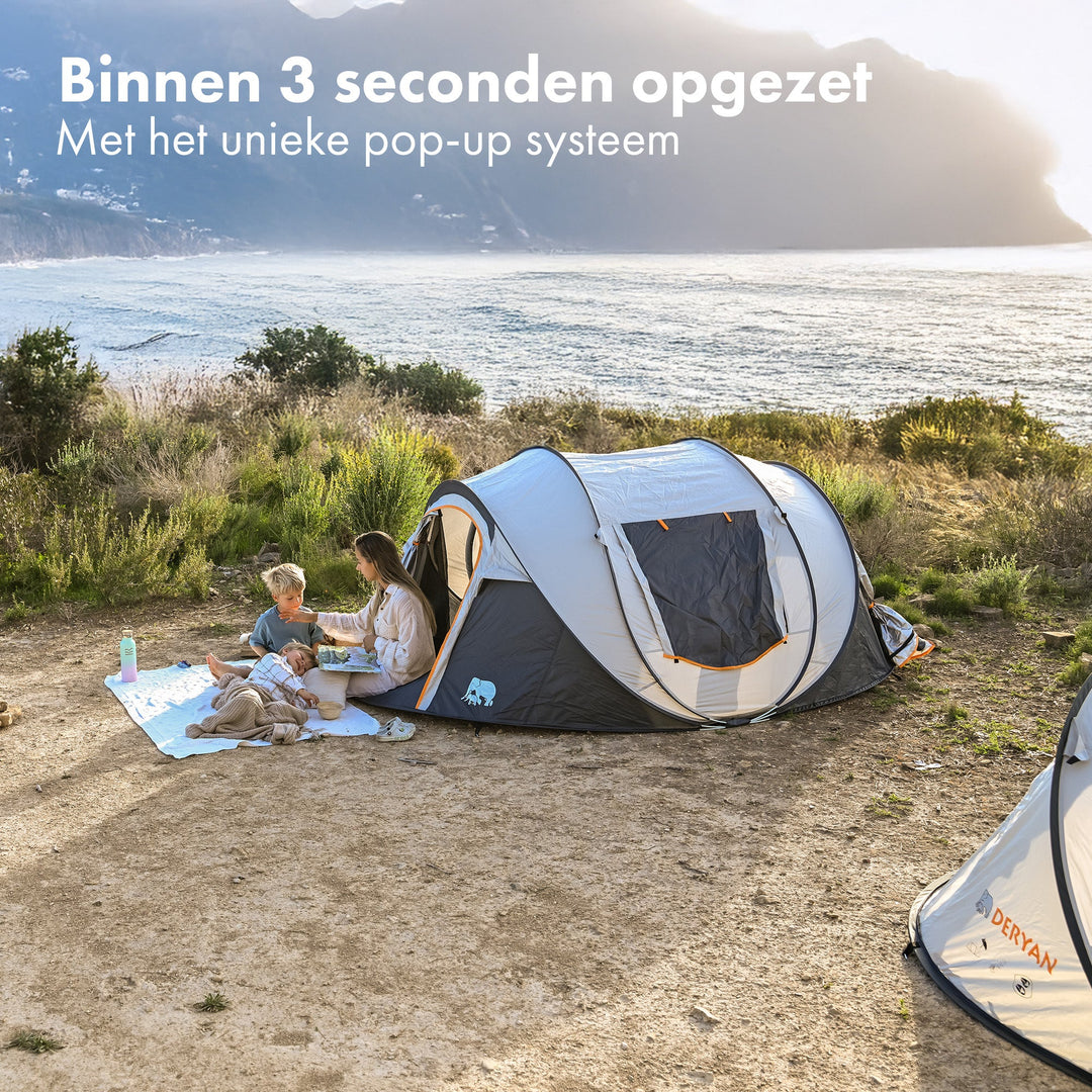 4 persoons Tent - razendsnel opgezet