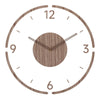 Stille Houten Wandklok met Minimalistisch Design