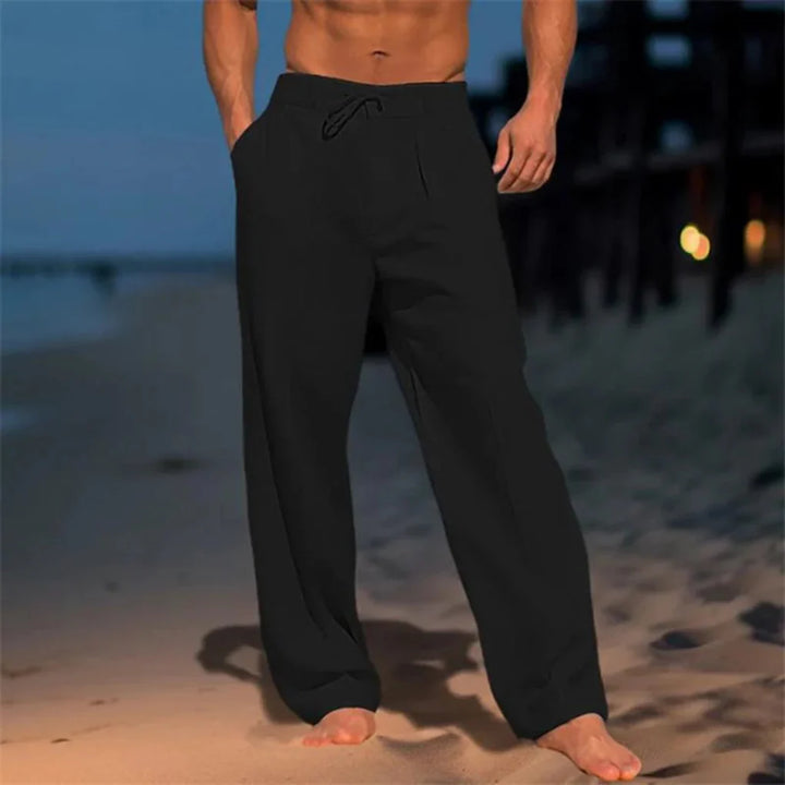 Elegante zomerse linnen broek voor heren