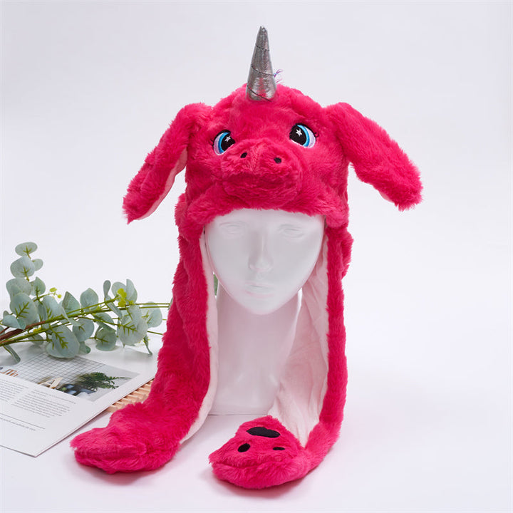 Bounce Bunny - Schattige Muts met Bewegende Oortjes