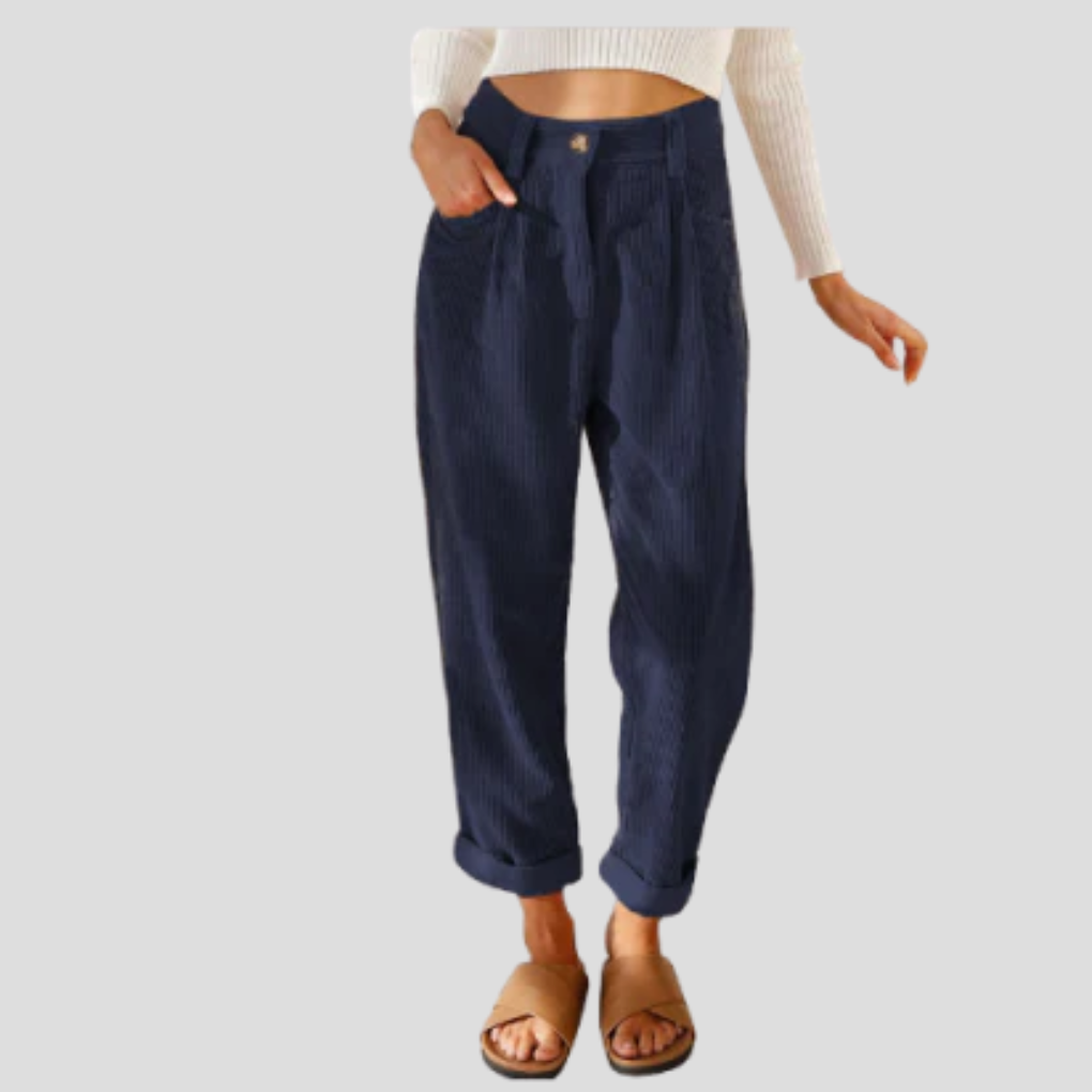 Stijlvolle corduroy broek – casual flair met textuur