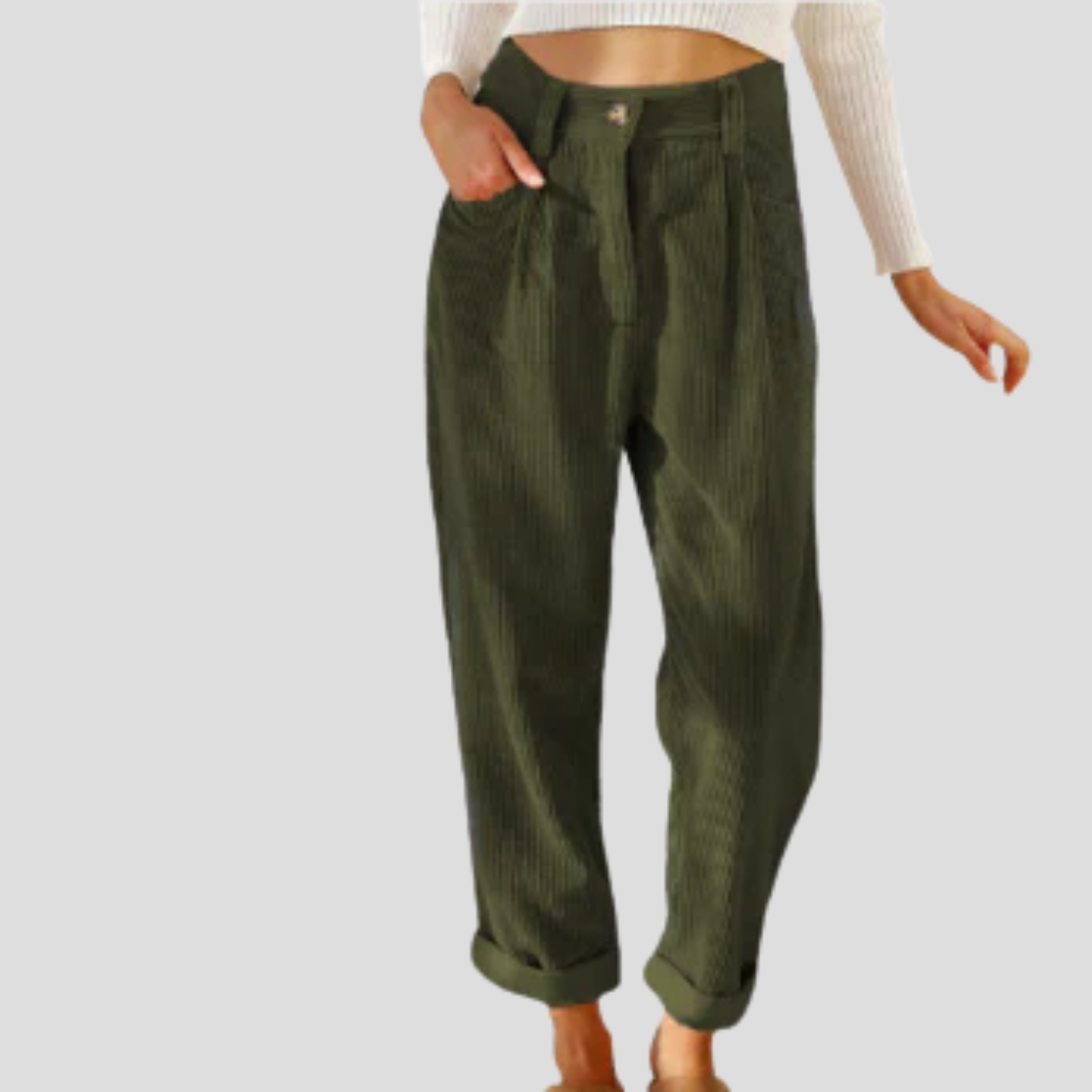 Stijlvolle corduroy broek – casual flair met textuur