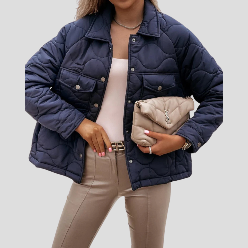 Dames modern gesneden jasje met zakken