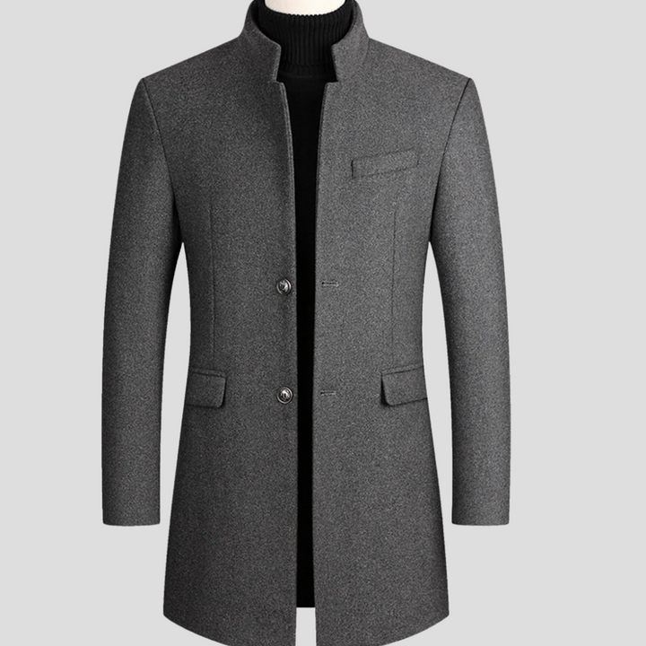 Elegante wolmixjas voor heren – verfijnde klassieke bovenkleding