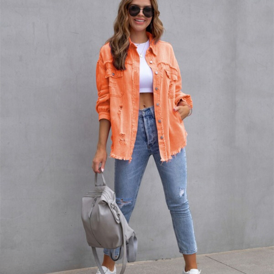 Spijkerjas dames met "vintage" look- Revive