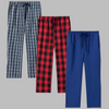 3-pack flanellen pyjamabroeken voor heren