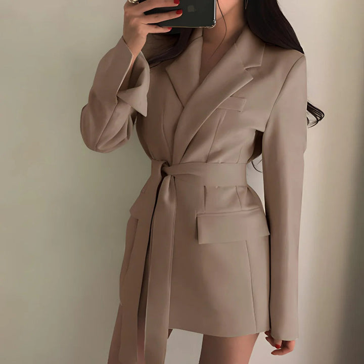 Elegante Blazer met Riem voor Dames