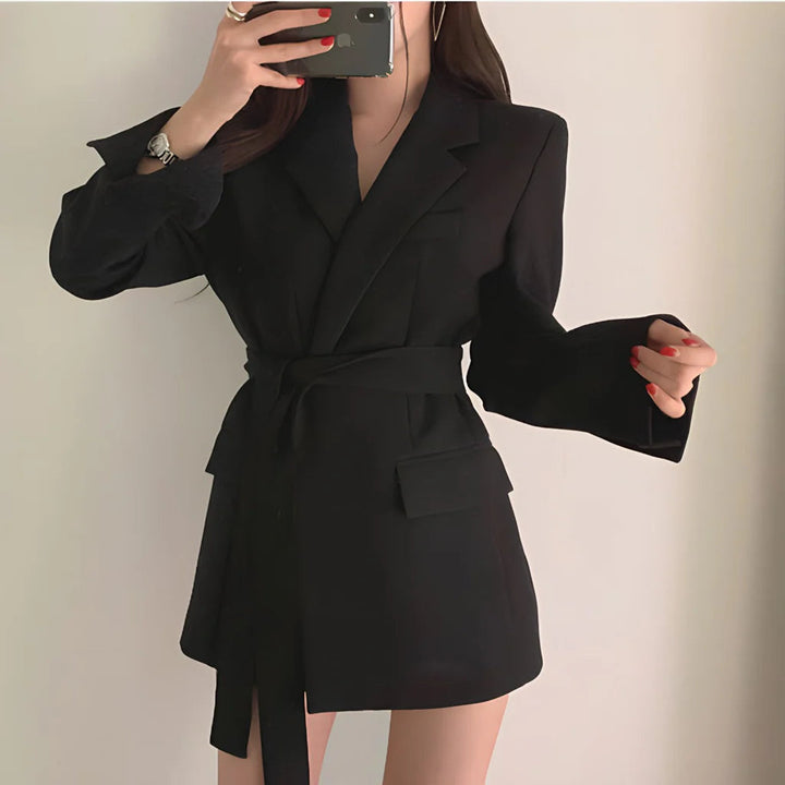 Elegante Blazer met Riem voor Dames