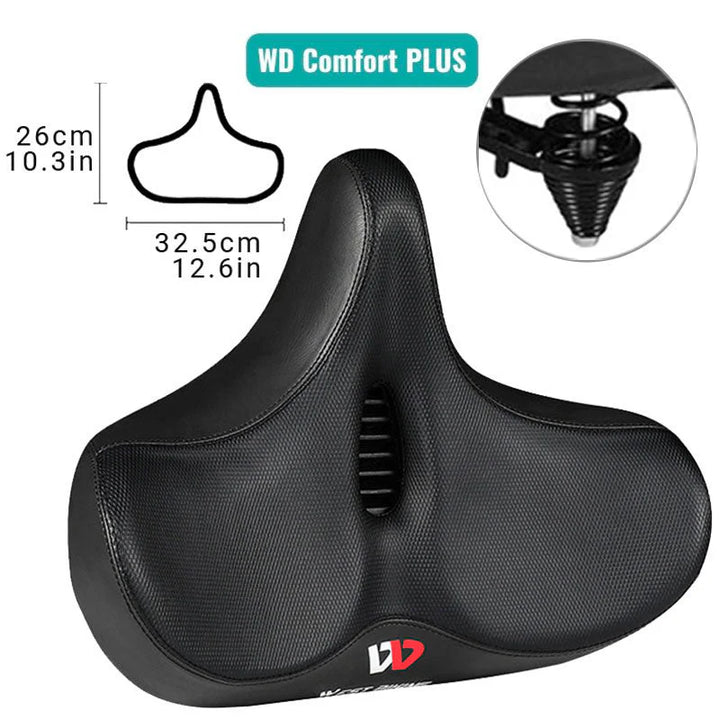 CyclePad– Comfortabel Fietszadel met Extra Brede Zitting