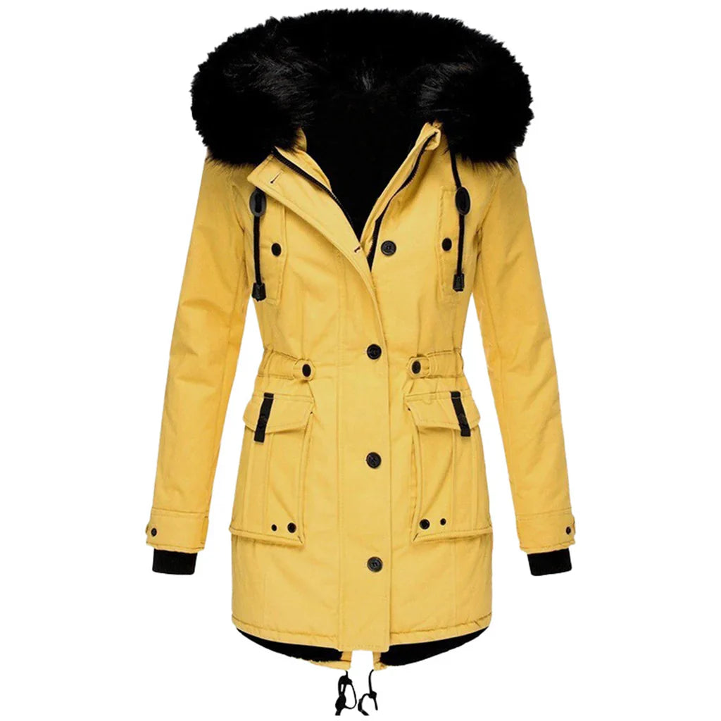 Warme Winterjas met Capuchon voor Dames