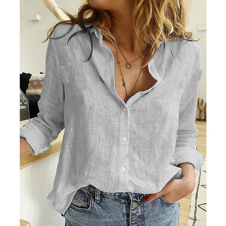 Linnen blouse voor dames - Anett