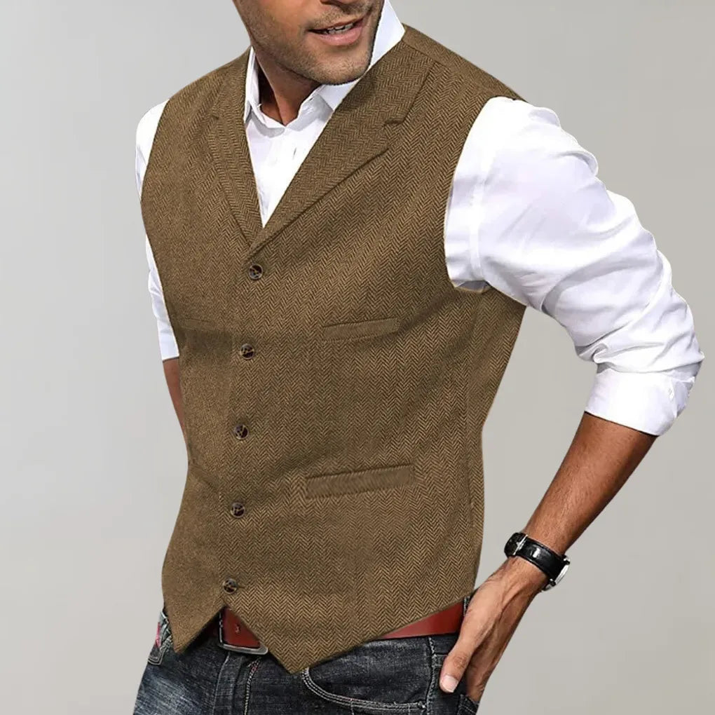 Elegant herenvest – verfijnde laag voor formele looks